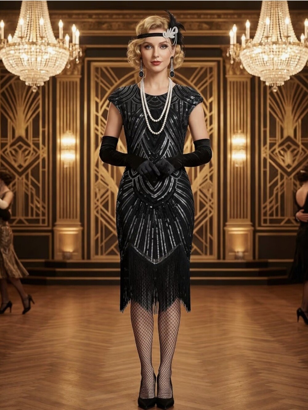 NIB 1920s Flapper Halloween Costume - Large